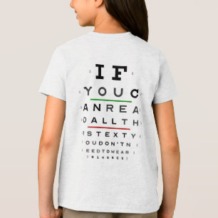T-shirt En Tri-matière Optométrie, Perfect Vision, pas besoin de lunettes