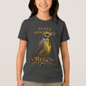 T-shirt En Tri-matière Oregon Territory Songbird The Western Meadowlark (Recto)