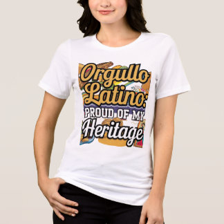 T-shirt En Tri-matière Orgullo Latino : Fière de mon héritage