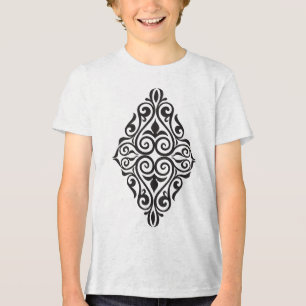 T-shirt En Tri-matière Ornement floral classique – Art décoratif de luxe