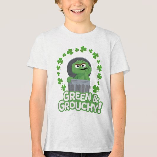 T-shirt En Tri-matière Oscar | Green & Grouchy ! (Recto)