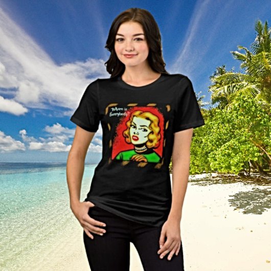 T-shirt En Tri-matière Où Est Tout Le Monde ? - Retro Comic Art Tee