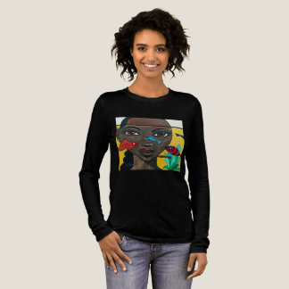 T-shirt En Tri-matière Où les pensées nagent | Art de femme noire afrocen
