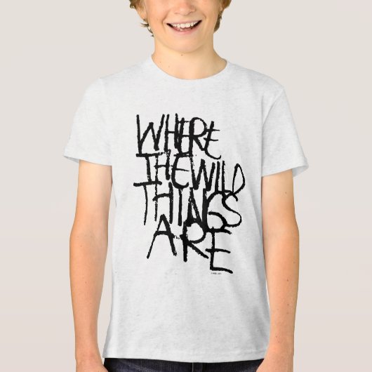 T-shirt En Tri-matière Où sont les choses sauvages | manuscrit (Recto)