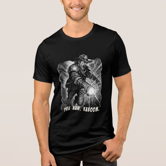 T-shirt En Tri-matière Oui. Kaboom. Balustre de plasma (Recto)
