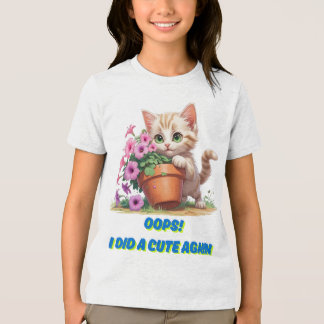 T-shirt En Tri-matière Oups ! J'ai refait un truc mignon – Design amusant
