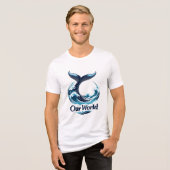 T-shirt En Tri-matière Our World Whale Tail Ocean Conservation (Recto plein)