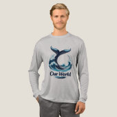 T-shirt En Tri-matière Our World Whale Tail Ocean Conservation (Recto complet)
