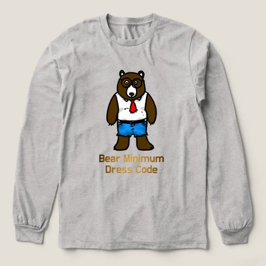 T-shirt En Tri-matière Ours Minimum Funky Office Pun Art (Motif devant)