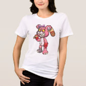 T-shirt En Tri-matière Ours rose (Recto)