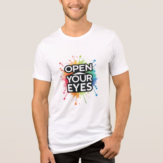 T-shirt En Tri-matière 👁 OUVREZ VOS YEUX – Voir au-delà de l'ordinaire (Recto)