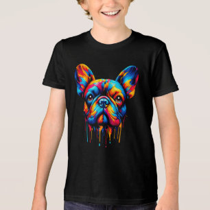 T-shirt En Tri-matière Paint Drip French Bulldog