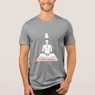 T-shirt En Tri-matière Paix Intérieure, Chat Extérieur