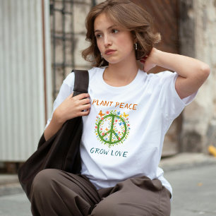 T-shirt En Tri-matière Paix plante