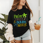 T-shirt En Tri-matière 'Palm Trees & Ocean Breeze' Été Tropical