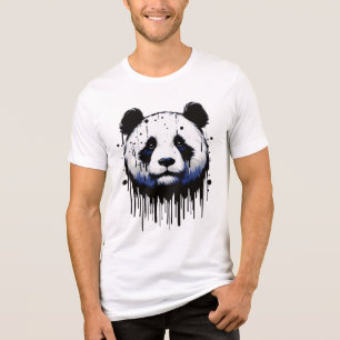 T-shirt En Tri-matière Panda de la goutte de peinture