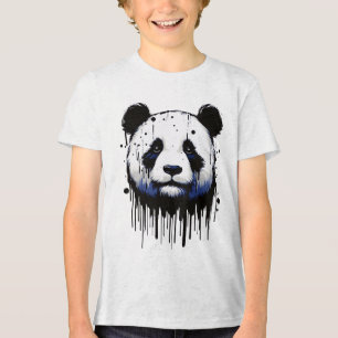 T-shirt En Tri-matière Panda de la goutte de peinture