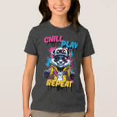 T-shirt En Tri-matière Panda Graphic, Cool jaune (Recto)