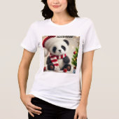 T-shirt En Tri-matière Panda Noël (Recto)