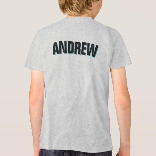 T-shirt En Tri-matière Panda turquoise et noir Anniversaire Dude Personna (Verso)