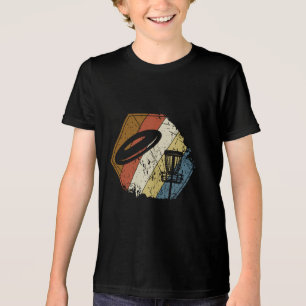 T-shirt En Tri-matière Panier de Disc Golf Rétro