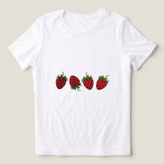 T-shirt En Tri-matière Panneau fraise