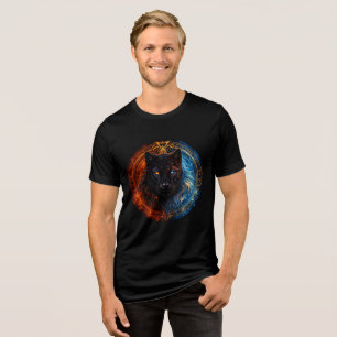 T-shirt En Tri-matière Panthère céleste – Art mandala feu et glace