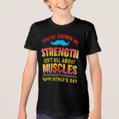 T-shirt En Tri-matière "Papa : Force tranquille, Impact fort" (Recto)