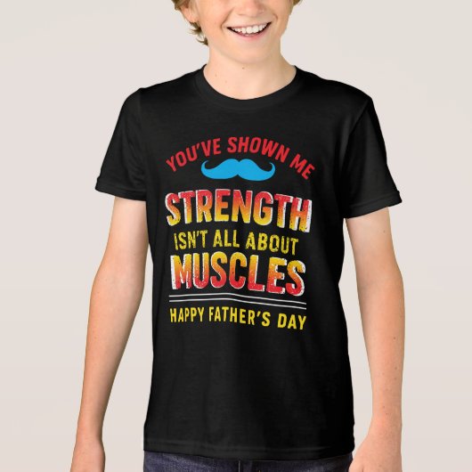 T-shirt En Tri-matière "Papa : Force tranquille, Impact fort" (Recto)
