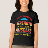 T-shirt En Tri-matière "Papa : Force tranquille, Impact fort" (Recto)