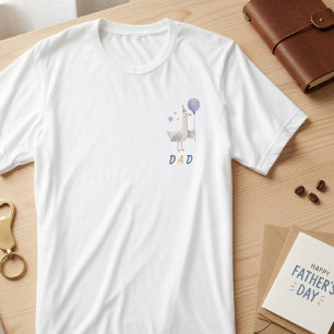 T-shirt En Tri-matière Papa Petit Fou Anniversaire Lavande Fête Papa gif