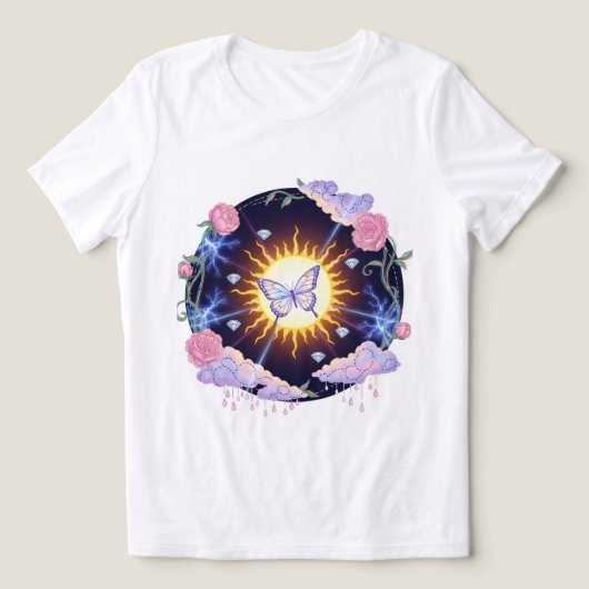 T-shirt En Tri-matière Papillon 🦋 ✨ (Design Recto)