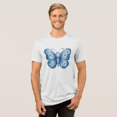 T-shirt En Tri-matière Papillon bleu (Recto plein)