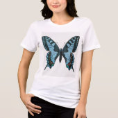 T-shirt En Tri-matière Papillon bleu Swallowtail (Recto)