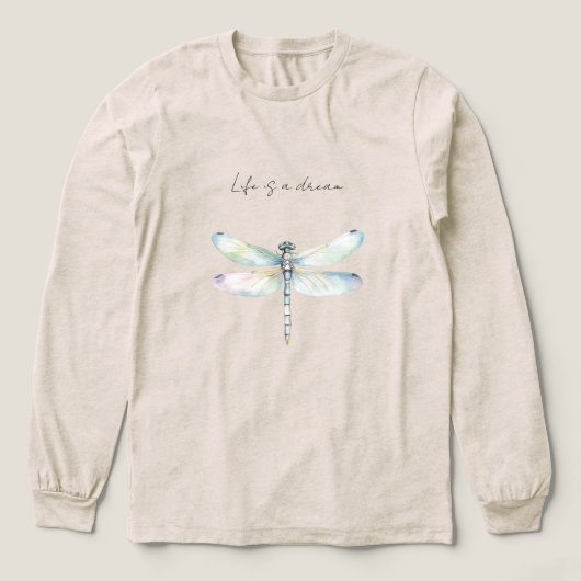 T-shirt En Tri-matière Papillon de la Monnaie Bleue de rêve (Motif devant)