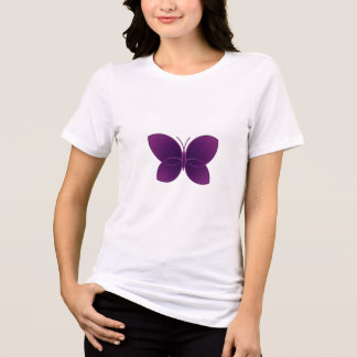T-shirt En Tri-matière Papillon Élégant en Harmonie Géométrique