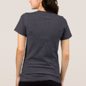 T-shirt En Tri-matière Papillon et Médaillon Motif Batik en violet (Verso)