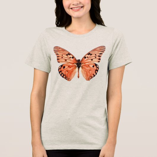 T-shirt En Tri-matière Papillon orange (Recto)