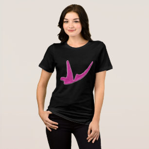 T-shirt En Tri-matière Papillon rose pâle