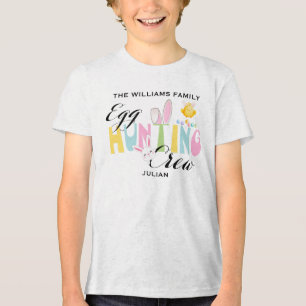 T-shirt En Tri-matière Pâques Pastel sur mesure Équipe de chasse aux oeuf