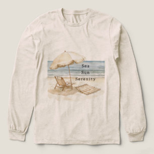T-shirt En Tri-matière Parapluie de plage Sea Sun Serenity