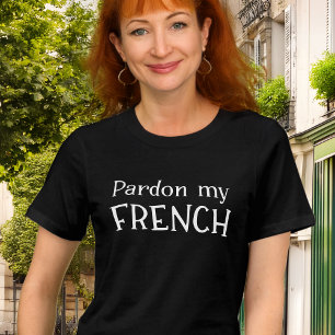 T-shirt En Tri-matière Pardon Mon français drôle vacances en France