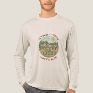 T-shirt En Tri-matière Parenting Village Quote – It Takes a Village (and 