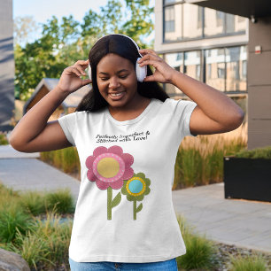 T-shirt En Tri-matière Parfaitement imparfait et cousu avec amour Fleur