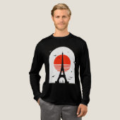 T-shirt En Tri-matière Paris Sunset Silhouette (Recto complet)