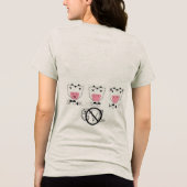 T-shirt En Tri-matière Parler-Voir-Écouter-Pas De Mal (Verso)