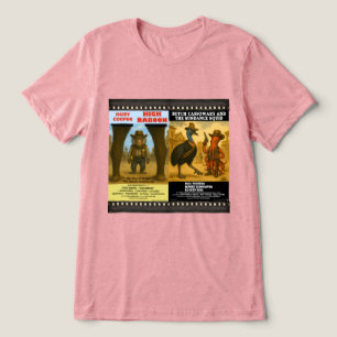T-shirt En Tri-matière Parodie d'affiche de film animalier western