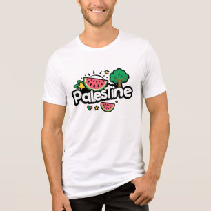 T-shirt En Tri-matière Parole palestinienne mignonne entourée de pastèque
