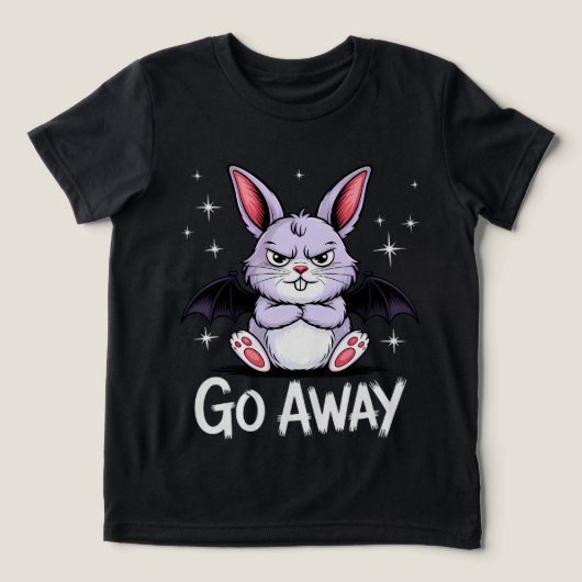 T-shirt En Tri-matière Partir Sassy Gothique Bunny Déplaisant mignon (Design Recto)