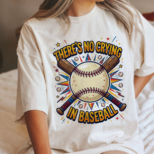 T-shirt En Tri-matière Pas de larmes au baseball Citation sportive drôle